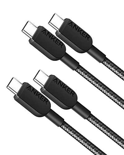 [X003L5SLML] CABLE ANKER 310 USB-C A USB-C CARGA RAPIDA 3FT PARA IPHONE 15 16 IPAD AIR 4 MACBOOK PRO 2 CABLES