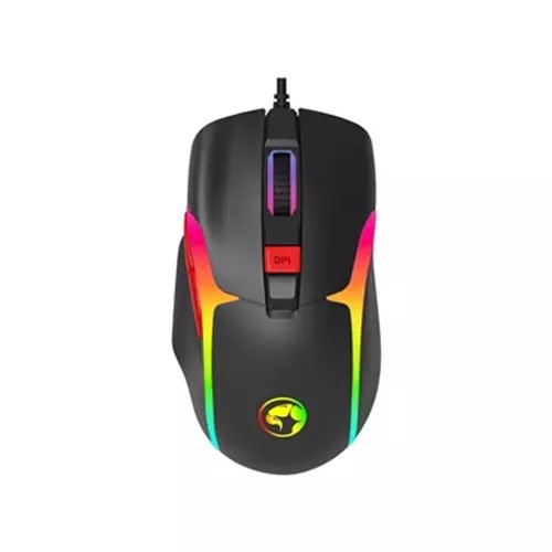 MOUSE MARVO SCORPION M360 TEPO 70 GAMING ÓPTICO USB 7 BOTONES PROGRAMABLES DPI HASTA 12 800 ILUMINACIÓN RGB 7 MODOS CABLE TRENZADO 1,5 M