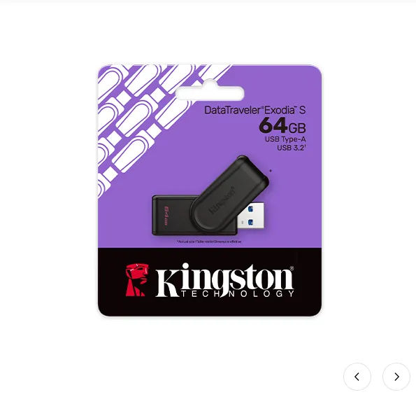 PENDRIVE KINGSTON DTXS/64GB 64GB USB 3.2 DATATRAVELER EXODIA S