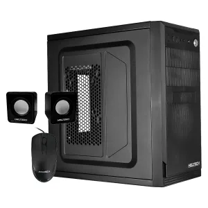 CASE HELTECH SX-5852 COMBO MOUSE +TECLADO+ PARLANTE+FUENTE DE PODER Negro M-ATX 