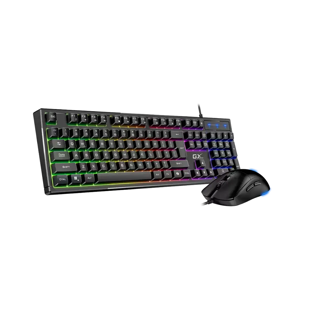 TECLADO + MOUSE GENIUS GAMING SCORPION KM-GX6 MECANICO /NEGRO /RGB /TECLA COPILOT /FULL
