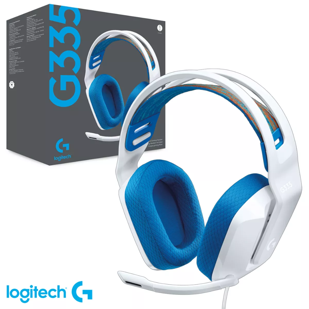AUDÍFONO + MICRÓFONO LOGITECH G G335  ALÁMBRICO PLUG 3.5MM BLANCO