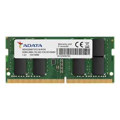 MEMORIA PARA LAPTOP ADATA 8GB DDR4 2666 MHZ AD4S26668G19-SGN