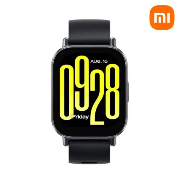 SMART WHATCH XIAOMI 5 LITE 18 DÍAS RESISTENCIA AL AGUA Sensor de frecuencia cardiaca (con sensor de oxígeno en sangre) | Acelerómetro | Giroscopio COLOR NEGRO