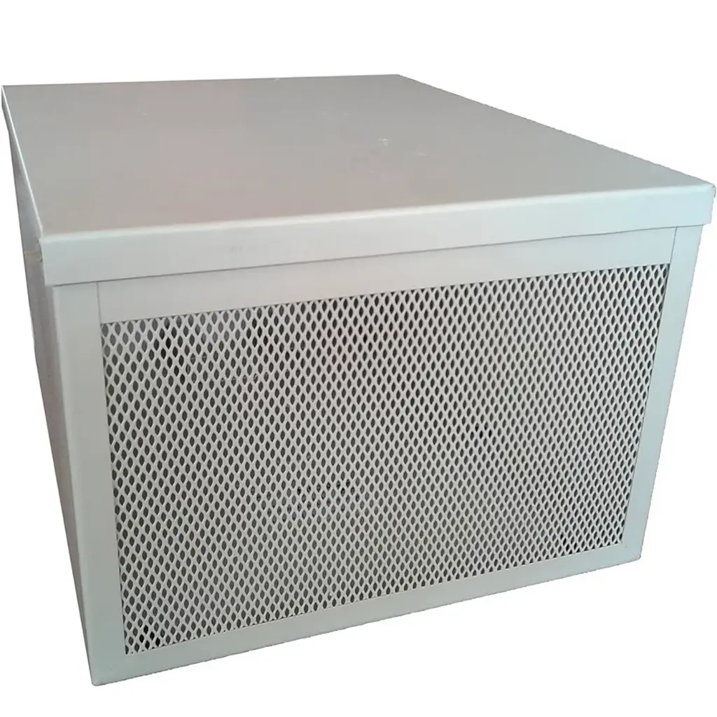 CAJA DE SIRENA METALICA BLANCA