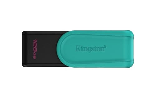 PENDRIVE KINGSTON 128GB DTXS/128GB EXODIA S USB 3.2 NEGRO CON TURQUEZA