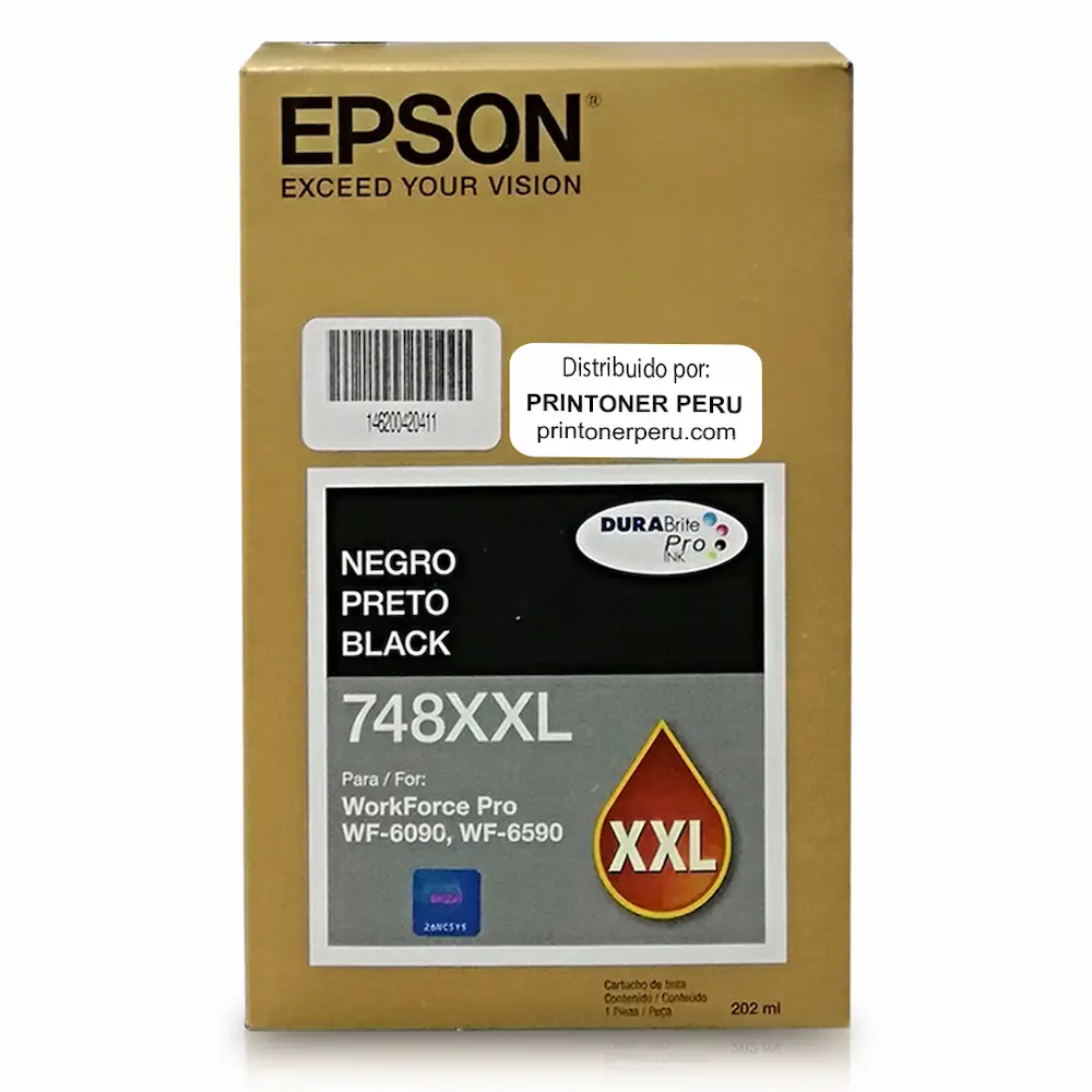 CARTUCHO EPSON WORKFORCE WF-6090/6590 BLACK RINDE 7000 PAGINA