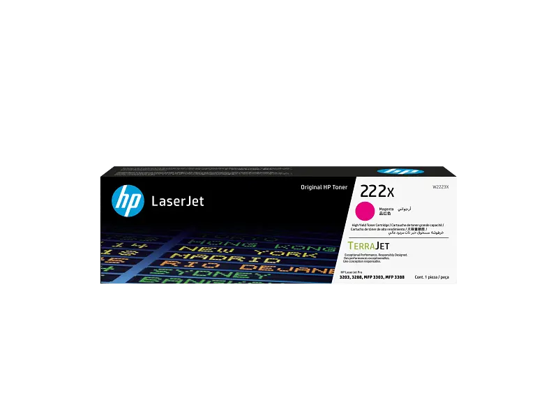 TONER HP 222X MAGENTA LASERJET 3201/3202/3303 2500 PAG W2223X
