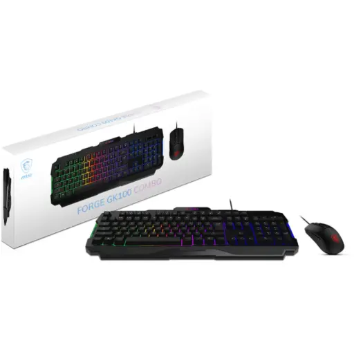 [GK100] TECLADO + MOUSE MSI FORCE GK100 US LUZ RGB S