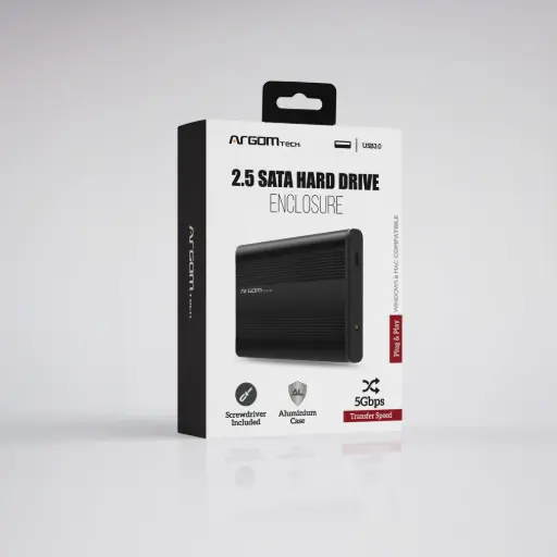 [ARG-AC-1033] ENCLOSURE ARGOM TECH A00179 ARG-AC-1033 2.5" SATA PARA DISCO HD USB 3.0