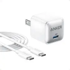 [A2637J26] CARGADOR + CABLE ANKER NANO PRO USB-C A USB-C 20W ORIGINAL BLANCO