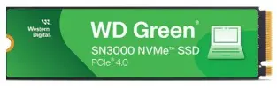 [SN30001TB] DISCO DE ESTADO SOLIDO WESTERN DIGITAL  NVMe 5000MB-s PCIe Gen 4.0 GREEN 3Y SN3000 1TB M.2