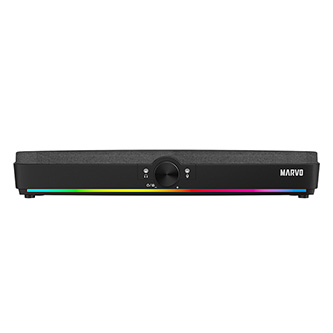 [SG-286] BARRA DE SONIDO MARVO ETNA 40 GAMING RGB 2.0 BLUETOOH 5.3, AUX 10W RMS: 5W*2