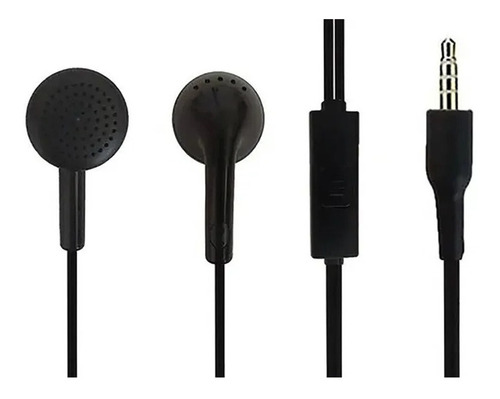 AUDIFONOS + MICROFONO PLUG HUAWEI PLUG 3.5 NEGRO ECONOMICO
