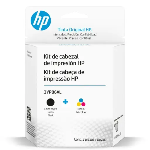 [3YP86AL] KIT CABEZAL PARA IMPRESORA HP 3YP86AL NEGRO/TRICOLOR GT5800-110-300-400 SERIES