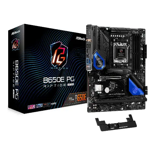 [MBOASRB650EPGRW] MBO ASROCK B650E PG RIPTIDE WIFI AMD5 HDMI 4XDDR5 15USB 4SATA3 PCIE2X16-1X1 M.2 ATX