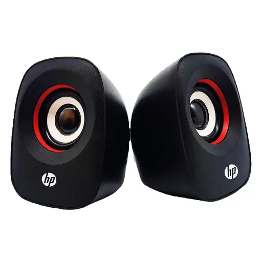 [X360] PARLANTE HP USB X360 NEGRO CON ROJO