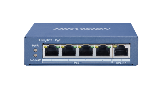 [DS-3E0505P-E/M] SWITCH HIKVISION POE  FAST ETHERNET 4 PORT