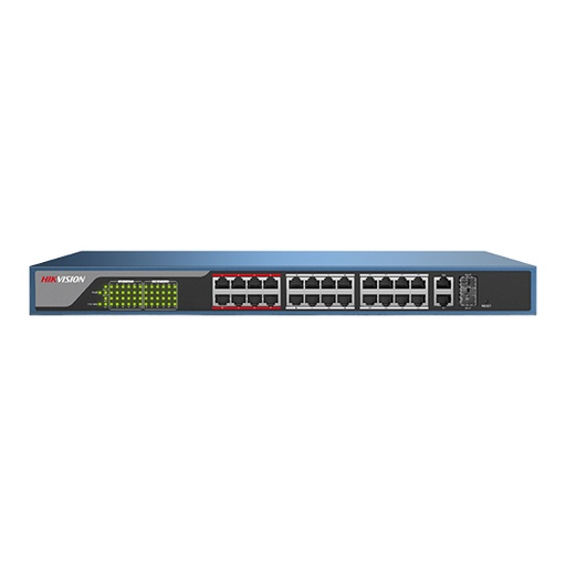 [DS-3E1326P-EI] SWITCH HIKVISION DS-3E1326P-EI 24 PUERTOS POE 10/100Mb + 2 Puertos 10/100/1000Mb 370 Watts 