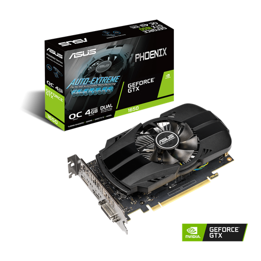 [DUAL-GTX1650-O4G] TARJETA DE VIDEO ASUS DUAL GEFORCE GTX-1650 4GB GDDR6 EVO IP5X