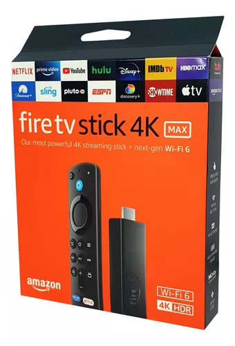 FIRE TV STICK 4K MAX AMAZON  B08MQZXN1X /QC 1.8GHZ/16GB ALM./2GB RAM/WIFI 6E/CON ALEXA VOICE REMOTE
