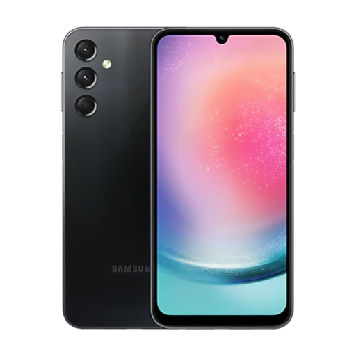 [SM-A245MZ-K] CELULAR SAMSUNG GALAXY A24 SM-A245MZ-K OCTA CORE/128GB/4GB RAM/5G LTE/CAM POST DOBLE 50MP+5MP+2MP/CAM FRONT 13MP/ANDROID 13/NEGRO