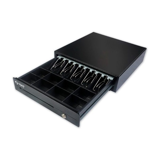 [119X] CAJON DE DINERO SAT 119X NEGRO COMPARTICIONES 8 MONEDAS/ 5 BILLETES