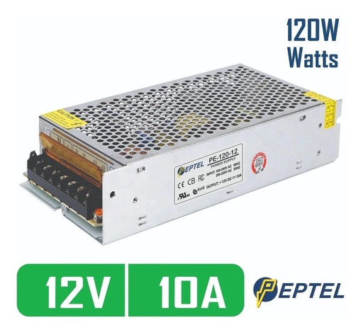 FUENTE DE PODER CONMUTADA 12V 10A