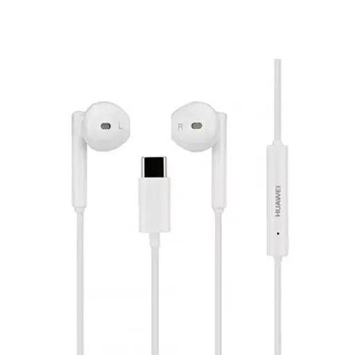 AUDIFONOS + MICROFONO HUAWEI USB-C COLOR BLANCO ORIGINALES