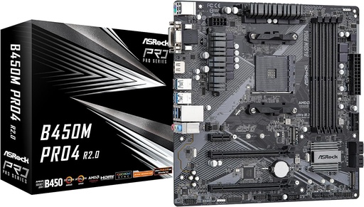 [B450M-PRO] MAIMBOARD ASROCK B450M-PRO AMD SOCKET AM4 