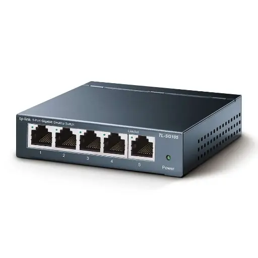 [SG105] SWITCH TP-LINK SG105 5 PUERTOS GIGABIT METALICO ESCRITORIO