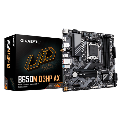 MAIMBOARD GIGABYTE B650M D3HP AX AMD AM5  RYZEN 7000/8000/9000 SERIES PROCES MATX