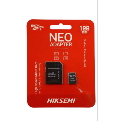 [HS-TF-C1 128G] MICRO SD 128GB HIKSEMI CLASE 10 V30 PARA CCTV