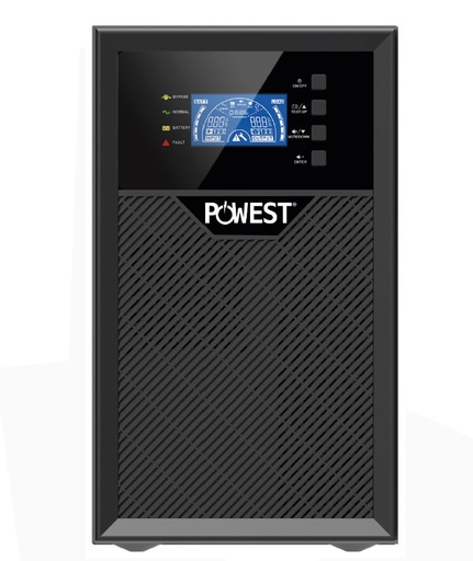 UPS POWEST ONLINE 3000VA/2700W 3KVA MONOFASICO 110V 4 TOMAS 5-15R y 4 TOMAS 5-20R 5MIN DE AUTONOMIA