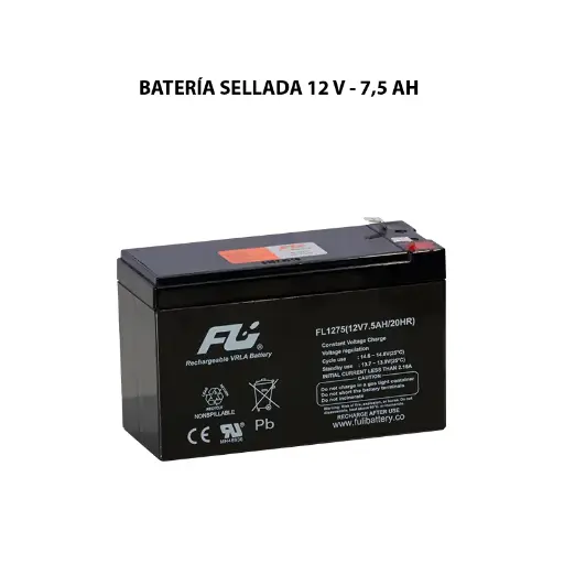 BATERIA PARA UPS POWEST FL1275GS 12V 7.5Ah/20 HORAS