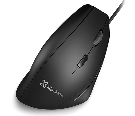 [KMO-505] MOUSE KLIP XTREME KMO-505 KREST ERGONOMICO/ ALAMBRICO NEGRO 
