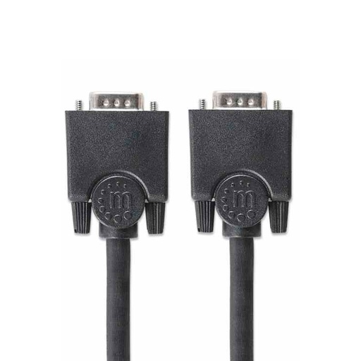 [311731] CABLE SVGA MANHATTAN, BLINDADO, M-M, 1.8M, NEGRO SKU: 311731