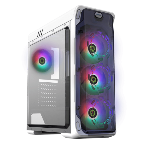 CASE GAMEMAX STARLING BLANCO FRGB 4 VENTILADORES