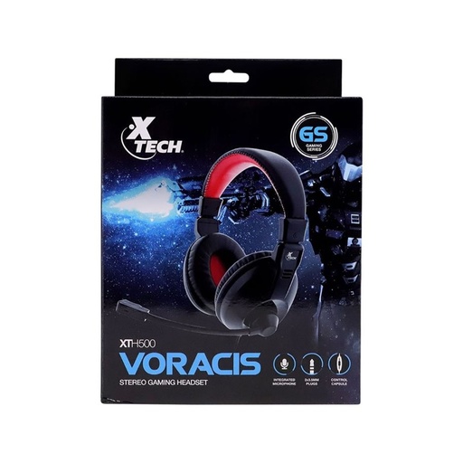 [XTH-500] AUDIFONO+ MICROFONO GAMER VORACIS XTECH XTH-500 2 PLUG 3,5MM 