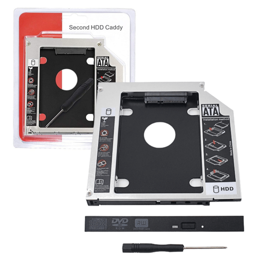 LECTOR PARA SEGUNDO DISCO DURO SATA HDD CADDY 9.5MM