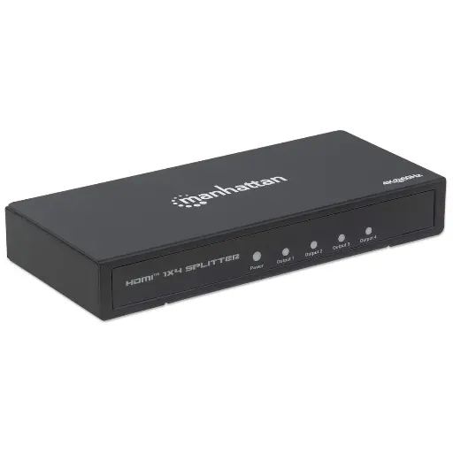 [207515] SPLITTER HDMI MANHATTAN 4P, 4K 30HZ COLOR NEGRO SKU: 207515