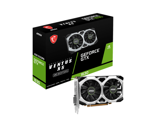 TARJETA DE VIDEO MSI 4GB GTX1630 VENTUS XS DDR6 DUAL FAN 