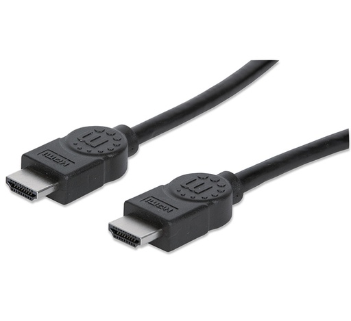 [306126] CABLE HDMI MANHATTAN 3M DOBLE BLINDAJE, M-M, 30AWG, 4K 30HZ, NEGRO SKU: 306126