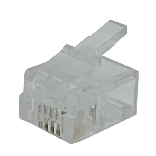 CONECTOR RJ11 DE TELEFONO DE 4HILOS GRUESOS