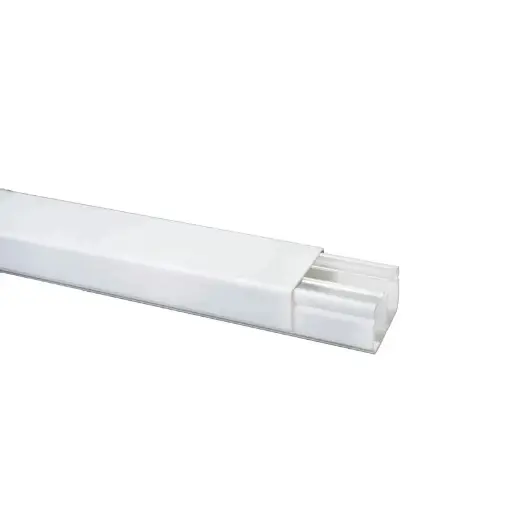[DE-CN4025] CANALETA DEXSON DE-CN4025 40 X 25 BLANCA SIN DIVISION 