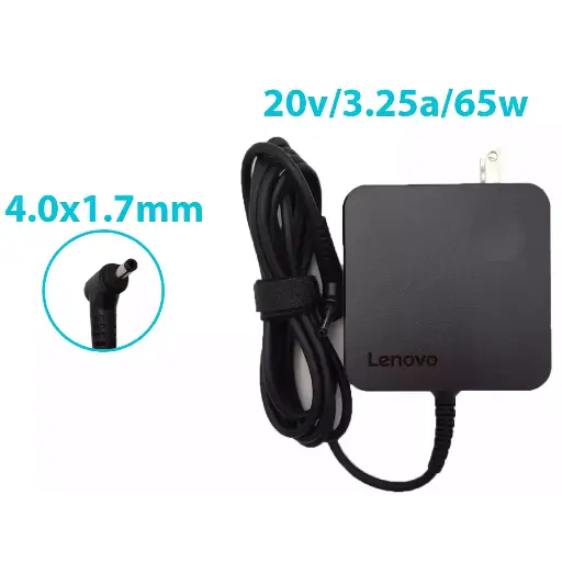 CARGADOR PARA LAPTOP LENOVO 20V 3.25A DC 4.0*1.7/ TRIPLE A