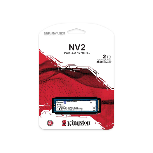 DISCO DE ESTADO SOLIDO KINGSTON SNV2S/2000G 2TB NV2 PCI-E 4.0 NVME M.2 2280 / 3500-2800 MB/S