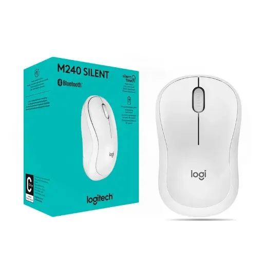 [M240] MOUSE LOGITECH M240 INALAMBRICO SILENT BLUETOOH BLANCO