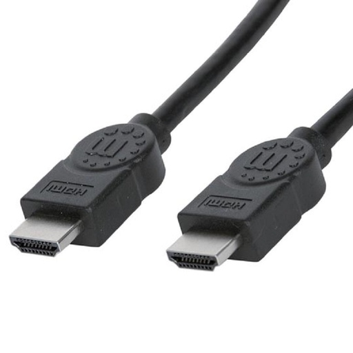 CABLE HDMI MANHATTAN, 5M DOBLE BLINDAJE, M-M, 30AWG, 4K 30HZ, NEGRO