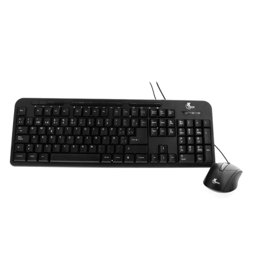 TECLADO + MOUSE XTECH XTK-301S ALAMBRICO/ MULTIMEDIA/ COLOR NEGRO